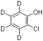 结构式 CAS# 93951-73-6, 2-氯苯酚-3,4,5,6-D4