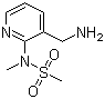 结构式 CAS# 939791-42-1, N-[3-(氨基甲基)吡啶-2-基]-N-甲基甲磺酰胺