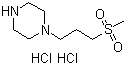 structure of CAS# 939983-66-1, 1-(3-Methanesulfonylpropyl)piperazine dihydrochloride