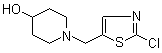 1-[(2-Chloro-5-thiazolyl)methyl]-4-piperidinol molecular structure (CAS 939986-50-2)