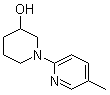 结构式 CAS# 939986-71-7, 1-(5-甲基-2-吡啶基)-3-哌啶醇