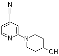 2-(4-Hydroxy-1-piperidinyl)-4-pyridinecarbonitrile molecular structure (CAS 939986-84-2)