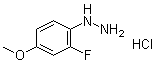 结构式 CAS# 940298-93-1, (2-氟-4-甲氧基苯基)肼盐酸盐