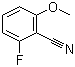 结构式 CAS# 94088-46-7, 2-氟-6-甲氧基苯腈; 2-氟-6-甲氧基苯甲腈