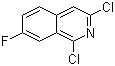 structure of CAS# 941294-25-3, 1,3-Dichloro-7-fluoroisoquinoline