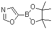 结构式 CAS# 942070-84-0, 5-(4,4,5,5-四甲基-1,3,2-二氧硼杂环戊烷-2-基)-1,3-恶唑