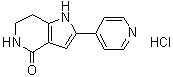 1,5,6,7-四氢-2-(4-吡啶基)-4H-吡咯并[3,2-c]吡啶-4-酮盐酸盐分子结构 (CAS 942425-68-5)