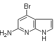 结构式 CAS# 943323-55-5, 4-溴-1H-吡咯并[2,3-b]吡啶-6-胺