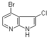 结构式 CAS# 943323-92-0, 4-溴-3-氯-1H-吡咯并[2,3-b]吡啶