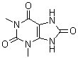 结构式 CAS# 944-73-0, 1,3-二甲基尿酸