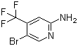 structure of CAS# 944401-56-3, 5-Bromo-4-(trifluoromethyl)pyridin-2-amine;2-Amino-5-bromo-4-(trifluoromethyl)pyridine