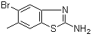 structure of CAS# 944887-82-5, 2-Amino-5-bromo-6-methylbenzothiazole;5-Bromo-6-methyl-2-benzothiazolamine