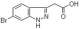 结构式 CAS# 944904-66-9, 6-溴-1H-吲唑-3-乙酸
