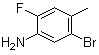 结构式 CAS# 945244-29-1, 5-溴-2-氟-4-甲基苯胺