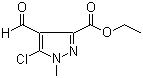 结构式 CAS# 946061-21-8, 5-氯-4-甲酰基-1-甲基-1H-吡唑-3-羧酸乙酯
