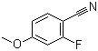 structure of CAS# 94610-82-9, 2-Fluoro-4-methoxybenzonitrile;3-Fluoro-4-cyanoanisole