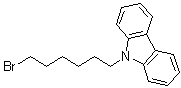 structure of CAS# 94847-10-6, 9-(6-Bromohexyl)-9H-carbazole;6-Bromohexylcarbazole; 9-(6-Bromohexyl)carbazole; N-(6-Bromohexyl)carbazole