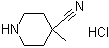 结构式 CAS# 948894-26-6, 4-氰基-4-甲基哌啶盐酸盐