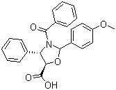 结构式 CAS# 949023-16-9, 紫杉醇侧链; (4S,5R)-3-苯甲酰基-2-(4-甲氧基苯基)-4-苯基-5-恶唑啉羧酸