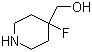 structure of CAS# 949100-11-2, 4-Fluoro-4-(hydroxymethyl)piperidine;(4-Fluoropiperidin-4-yl)methanol