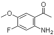 结构式 CAS# 949159-97-1, 1-(2-氨基-4-氟-5-甲氧基苯基)乙酮