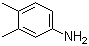 structure of CAS# 95-64-7, 3,4-Dimethylaniline;1-Amino-3,4-dimethylbenzene; 3,4-Dimethylaminobenzene; 3,4-Dimethylphenylamine; 3,4-Xylidine
