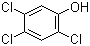 structure of CAS# 95-95-4, 2,4,5-Trichlorophenol