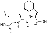structure of CAS# 95153-31-4, Perindoprilat;(2S,3aS,7aS)-1-[(2S)-2-[[(2S)-1-Carboxybutyl]amino]propanoyl]-2,3,3a,4,5,6,7,7a-octahydroindole-2-carboxylic acid