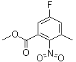结构式 CAS# 952479-97-9, 5-氟-3-甲基-2-硝基苯甲酸甲酯