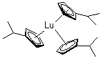 structure of CAS# 952518-15-9, Tris[(1,2,3,4,5-eta)-1-(1-methylethyl)-2,4-cyclopentadien-1-yl]lutetium