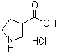 结构式 CAS# 953079-94-2, 吡咯烷-3-甲酸盐酸盐