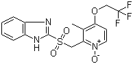 structure of CAS# 953787-54-7, Lansoprazole sulfone N-oxide;2-[[[3-Methyl-1-oxido-4-(2,2,2-trifluoroethoxy)pyridin-2-yl]methyl]sulfonyl]-1H-benzimidazole
