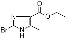 结构式 CAS# 95470-42-1, 2-溴-5-甲基-1H-咪唑-4-羧酸乙酯