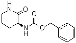 结构式 CAS# 95582-17-5, [(3S)-2-氧代-3-哌啶基]氨基甲酸苄酯