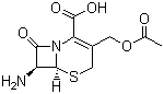 structure of CAS# 957-68-6, 7-Aminocephalosporanic acid;7-ACA; (6R,7S)-3-(Acetyloxymethyl)-7-amino-8-oxo-5-thia-1-azabicyclo[4.2.0]oct-2-ene-2-carboxylic acid