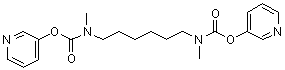 structure of CAS# 95701-58-9, Hexamethylenebis[methylcarbamic acid] di-3-pyridyl ester