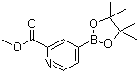 structure of CAS# 957062-72-5, 2-Methoxycarbonylpyridine-4-boronic acid pinacol ester;4-(4,4,5,5-Tetramethyl-1,3,2-dioxaborolan-2-yl)-2-pyridinecarboxylic acid methyl ester