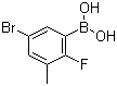 结构式 CAS# 957120-61-5, 5-溴-2-氟-3-甲基苯硼酸