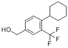 结构式 CAS# 957205-23-1, [4-环己基-3-(三氟甲基)苯基]甲醇