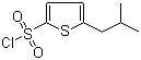 structure of CAS# 958650-96-9, 5-Isobutylthiophene-2-sulfonyl chloride;5-(2-Methylpropyl)-2-thiophenesulfonyl chloride