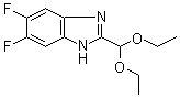 结构式 CAS# 958863-36-0, 2-(二乙氧基甲基)-5,6-二氟-1H-苯并咪唑