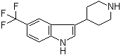 结构式 CAS# 959236-45-4, 3-(4-哌啶基)-5-(三氟甲基)-1H-吲哚