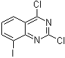 结构式 CAS# 959237-40-2, 2,4-二氯-8-碘喹唑啉