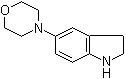 structure of CAS# 959238-58-5, 2,3-Dihydro-5-(4-morpholinyl)-1H-indole