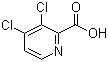 结构式 CAS# 959578-03-1, 3,4-二氯-2-吡啶甲酸
