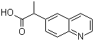 structure of CAS# 959585-30-9, 2-(Quinolin-6-yl)propanoic acid;alpha-Methyl-6-quinolineacetic acid