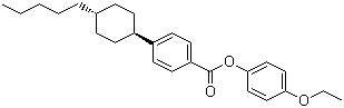 structure of CAS# 95973-51-6, 4-Ethoxyphenyl 4-trans-(4-pentylcyclohexyl)benzoate