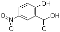 structure of CAS# 96-97-9, 5-Nitrosalicylic acid;2-Hydroxy-5-nitrobenzoic acid; Anilotic acid