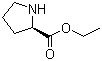结构式 CAS# 96163-72-3, (2R)-2-(乙氧羰基)吡咯烷