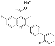 结构式 CAS# 96201-88-6, 布喹那钠